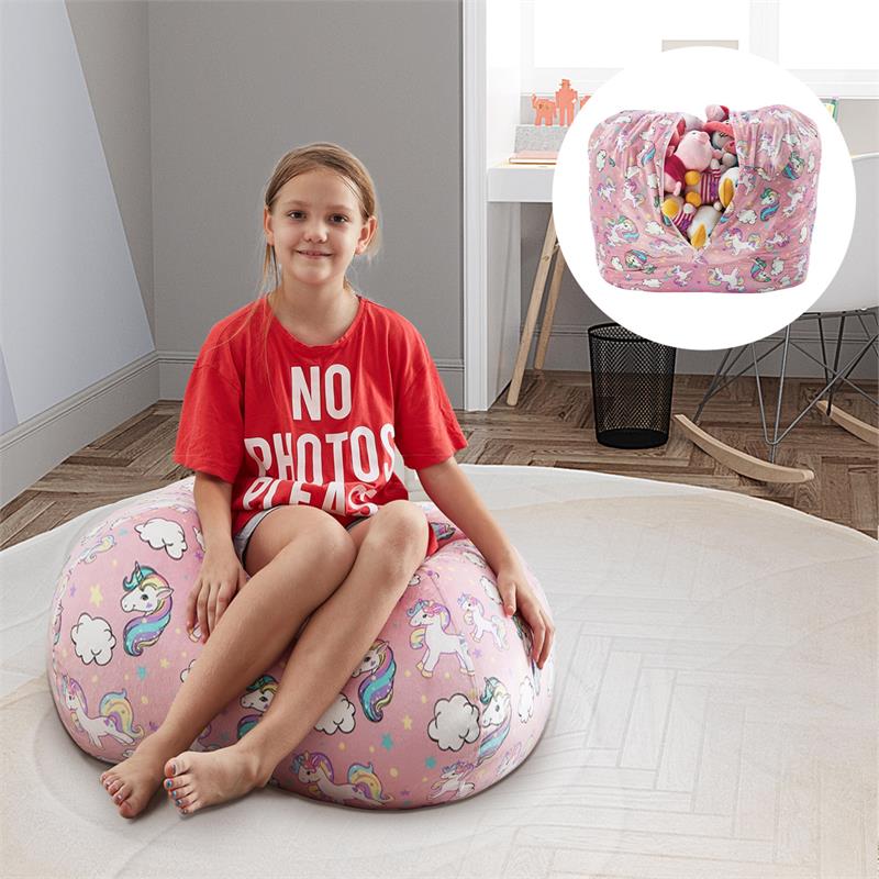 Bean Bag Covers Unicorn Light Pink Microfiber 32