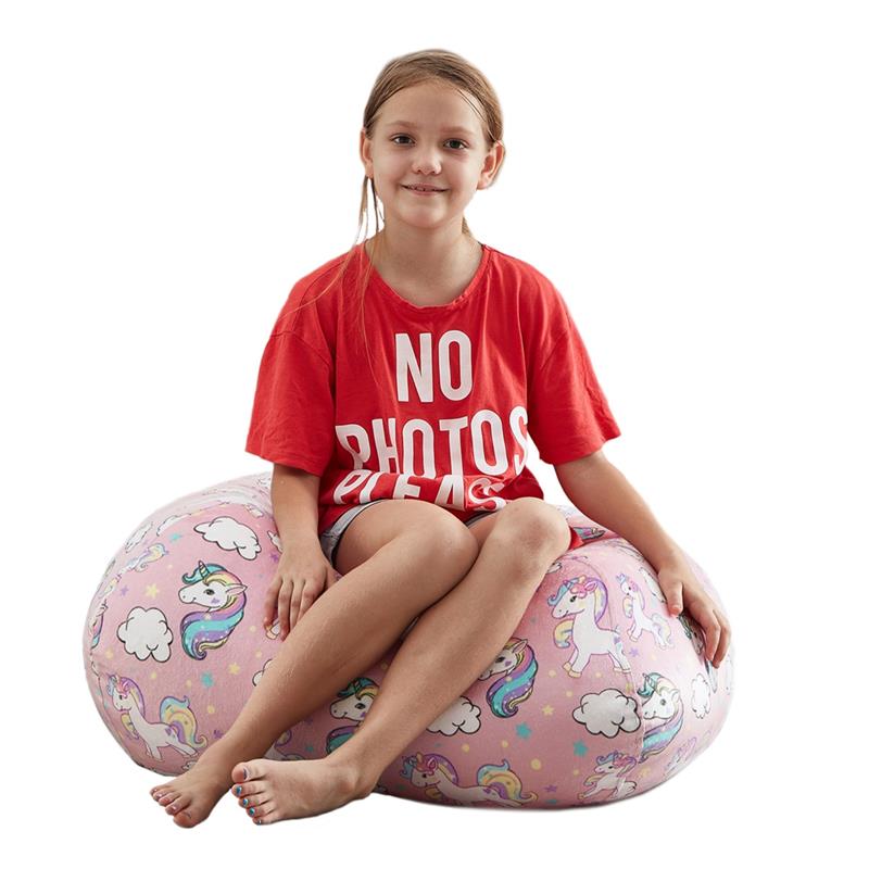 Bean Bag Covers Unicorn Light Pink Microfiber 32
