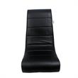 Rockme Floor Chairs Foam Black Leather PU For Kids Teens Adults Boys Or Girls