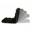 Loungie Floor Chairs Black Microplush Foam Filling Steel Tube Frame