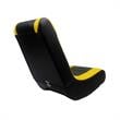 Rockme Floor Chairs Black And Yellow Leather PU For Kids Teens Adults or Unisex