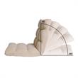Loungie Floor Chairs Beige Microplush Foam Filling Steel Tube Frame
