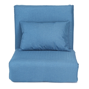 Relaxie Floor Chairs Blue Linen Sleeper Dorm Bed Couch Lounger Sofa