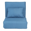 Relaxie Floor Chairs Blue Linen Sleeper Dorm Bed Couch Lounger Sofa