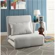 Relaxie Floor Chairs Beige Linen Sleeper Dorm Bed Couch Lounger Sofa