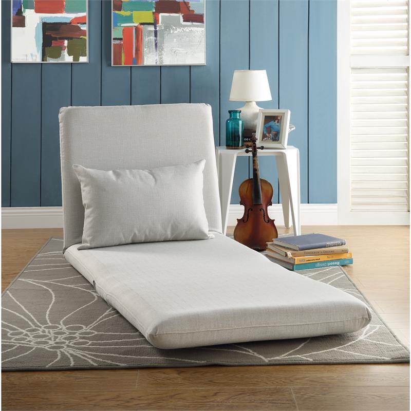 Relaxie Floor Chairs Beige Linen Sleeper Dorm Bed Couch Lounger Sofa