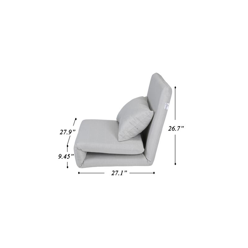 Relaxie Floor Chairs Beige Linen Sleeper Dorm Bed Couch Lounger Sofa