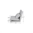 Relaxie Floor Chairs Beige Linen Sleeper Dorm Bed Couch Lounger Sofa