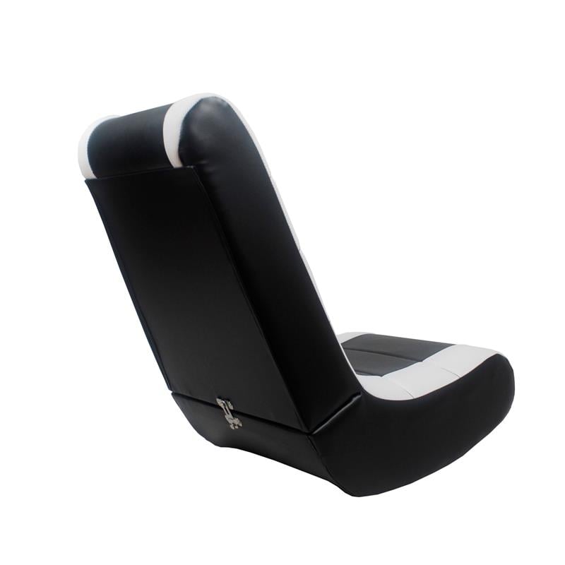Rockme Floor Chairs Black And White Leather PU
