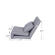 Relaxie Floor Chairs Gray Linen Sleeper Dorm Bed Couch Lounger Sofa