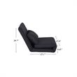 Relaxie Floor Chairs Black Linen Sleeper Dorm Bed Couch Lounger Sofa