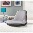 Quickchair Floor Chairs Light Grey Black Mesh Indoor/Outdoor Portable Multi use