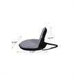 Quickchair Floor Chairs Light Grey Black Mesh Indoor/Outdoor Portable Multi use