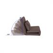 Relaxie Floor Chairs Brown Linen Sleeper Dorm Bed Couch Lounger Sofa
