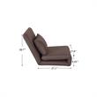 Relaxie Floor Chairs Brown Linen Sleeper Dorm Bed Couch Lounger Sofa