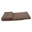 Loungie Floor Chairs Brown Microsuede Foam Filling Steel Tube Frame