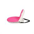 Quickchair Floor Steel Chairs Pink/White Mesh Indoor/Outdoor Portable Multiuse