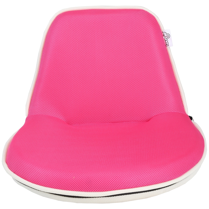 Quickchair Floor Steel Chairs Pink/White Mesh Indoor/Outdoor Portable Multi use
