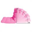 Loungie Floor Chairs Pink Microplush Foam Filling Steel Tube Frame