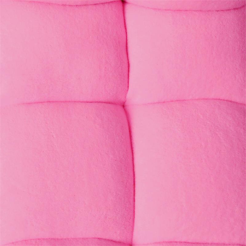 Loungie Floor Chairs Pink Microplush Foam Filling Steel Tube Frame