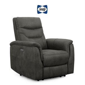 ayda motion recliner in grey by sealy sofa convertibles
