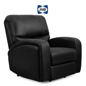 ariana recliner in black by sealy sofa convertbiles