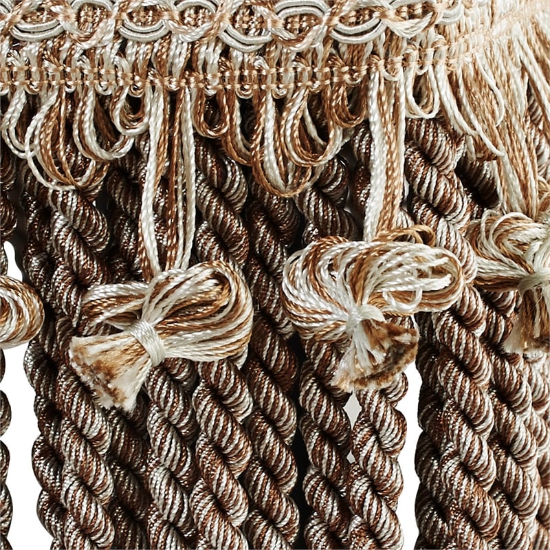 Fiona Traditional Decorative Footstool Teal Tan Polyester