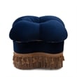 Ellen Hand-Tufted Clover Ottoman Navy Blue