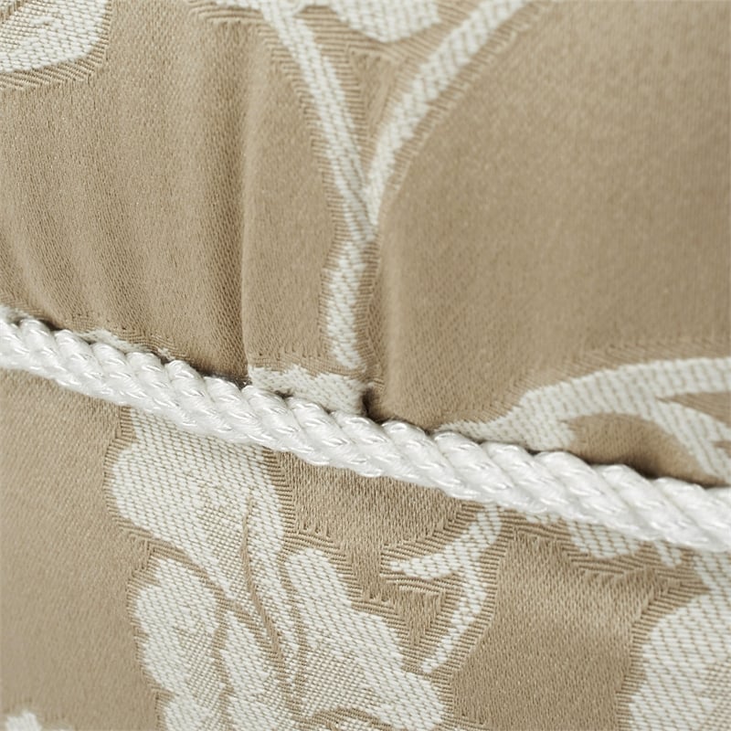Yolanda Tufted Decorative Round Ottoman Neutral