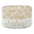 Yolanda Tufted Decorative Round Ottoman Neutral