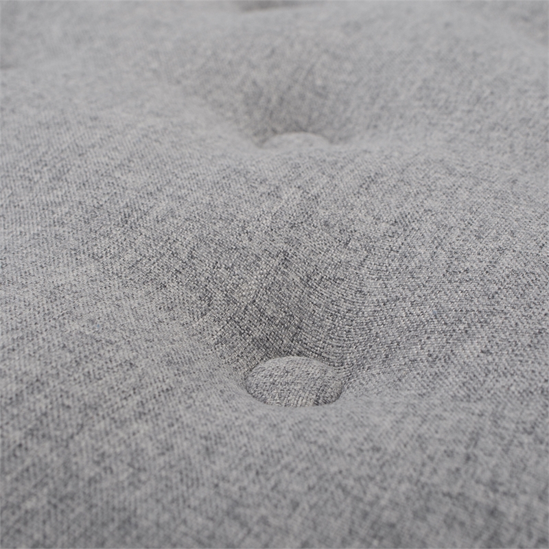 Yolanda Tufted Decorative Round Ottoman Light Grey