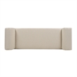 Kathy Roll Arm Entryway Accent Bench Sky Neutral
