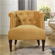 Katherine Tufted Accent Chair Gold Velvet