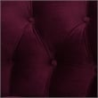 La Rosa Victorian Tufted Accent Chair Burgundy