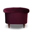 La Rosa Victorian Tufted Accent Chair Burgundy