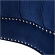 La Rosa Victorian Tufted Accent Chair Navy Blue