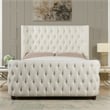 Brooklyn Queen Tufted Panel Bed Antique White