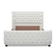 Brooklyn Queen Tufted Panel Bed Antique White