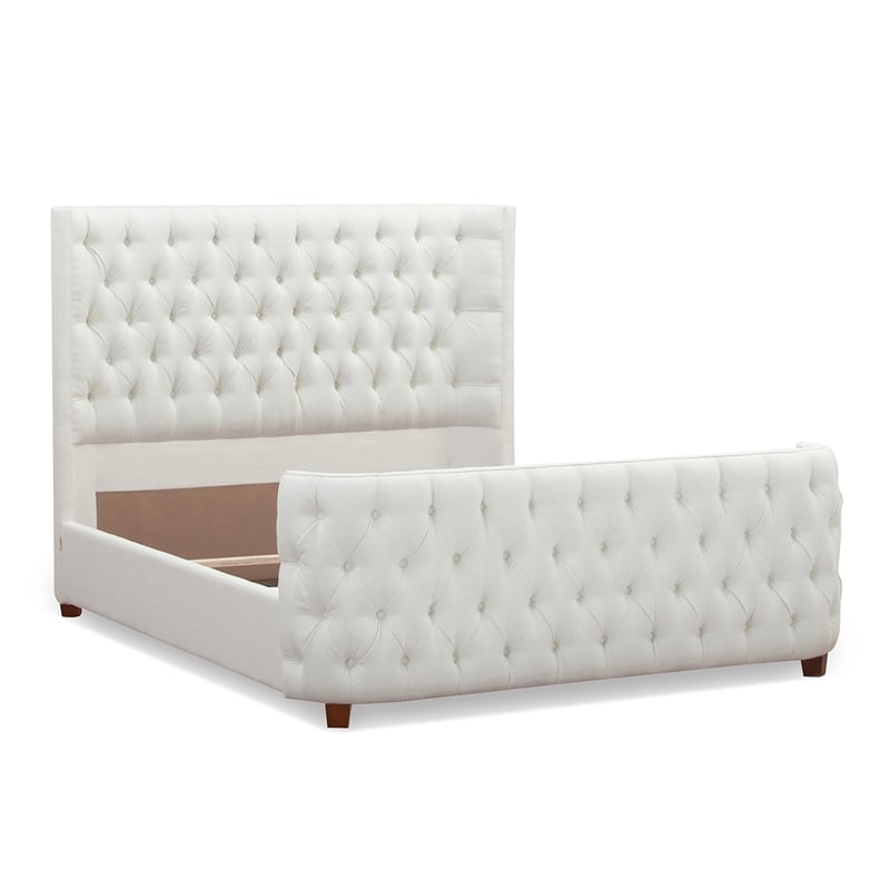 Brooklyn Queen Tufted Panel Bed Antique White