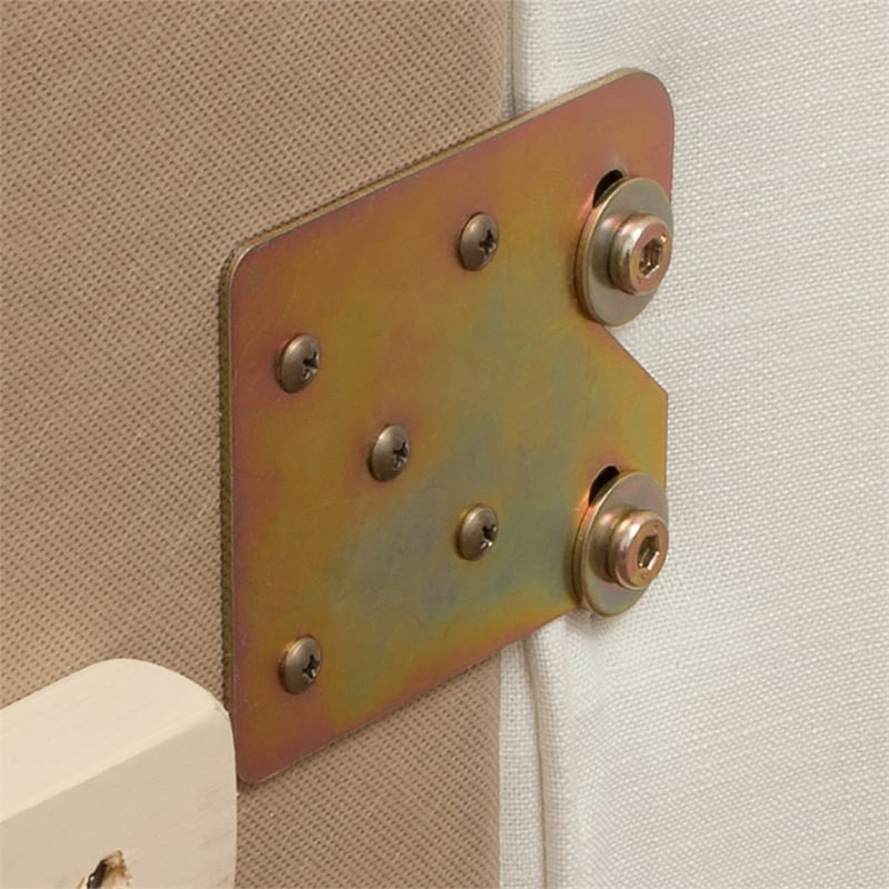 Brooklyn King Tufted Panel Bed Antique White