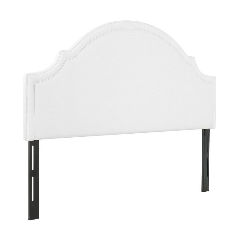 Catherine Upholstered King Headboard Antique White