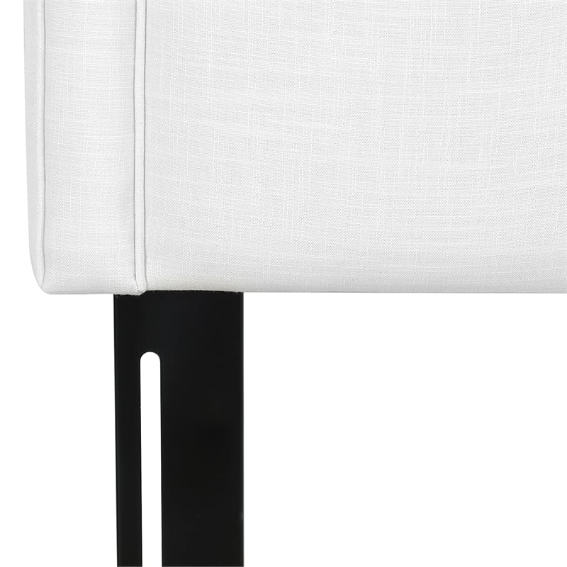 Catherine Upholstered King Headboard Antique White