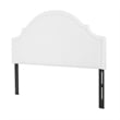 Catherine Upholstered King Headboard Antique White