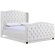 Marcella Tufted Wingback Queen Bed Bright White