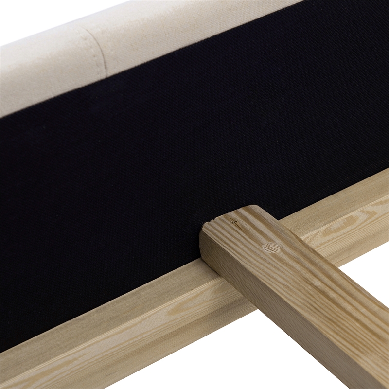 Marcella Tufted Wingback King Bed Sky Neutral