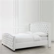 Marcella Tufted Wingback King Bed Bright White