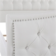 Marcella Tufted Wingback King Bed Bright White