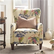 Paradise Upholstered Arm Chair Off White Floral