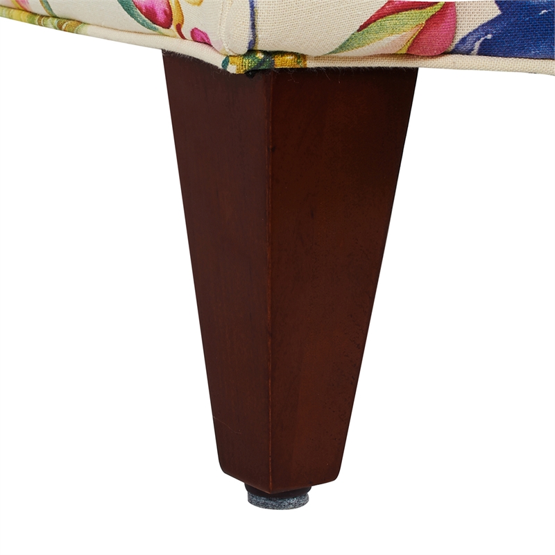 Paradise Upholstered Arm Chair Off White Floral
