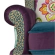 Anya Wingback Accent Arm Chair Multicolored Floral